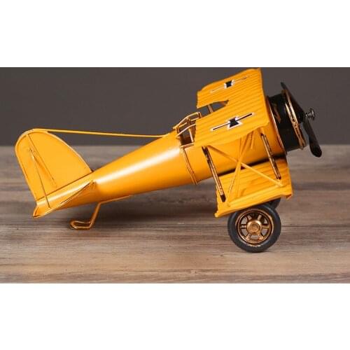 Iron Vintage Airplane Model Creative Home Ornament Decoration