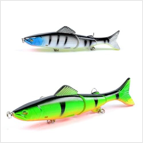 1PCS Trolling Fishing Lures Multi Section Wobbler Artificial Hard Bait 130mm 21g Fishing Crank Bait Jig Full swimming layer Lure