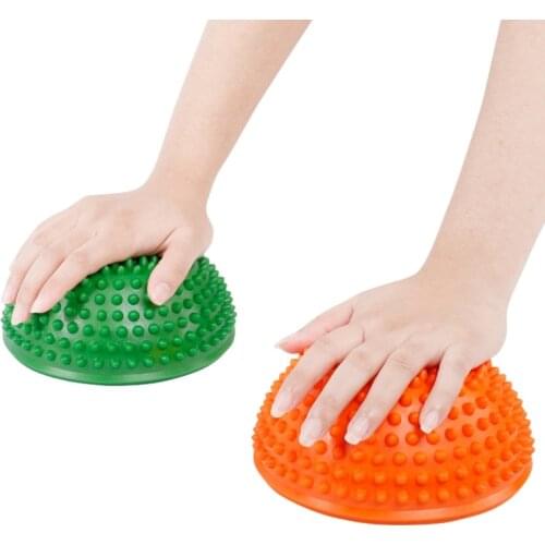 2019 Yoga Ball Semicircle Shape PVC Muscle Relaxing Yoga Fitness Accessories For Foot Back Waist NEW 12 new