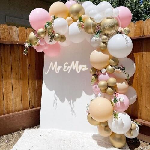 78pcs Balloons Garland Arch Kit Pink White Wedding Mariage Blush Gold Latex Globos Baby Shower Kids Birthday Party Decorations