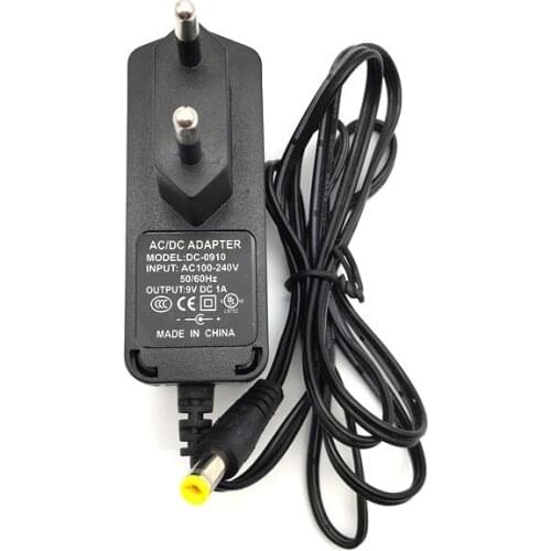 9V 1A Wall Home Charger Power Supply Adapter 5.5*2.1mm 5.5x2.1mm EU US Plug