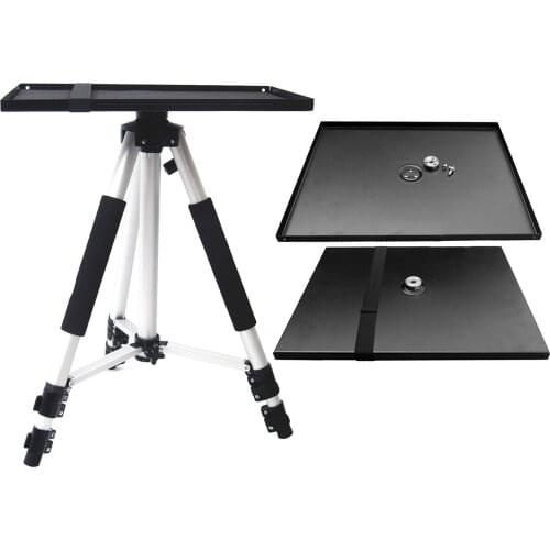 Besegad 34x24cm Universal Metal Tray Stand Platen Platform Holder for 3/8inch Tripod Projectors Monitors Laptops