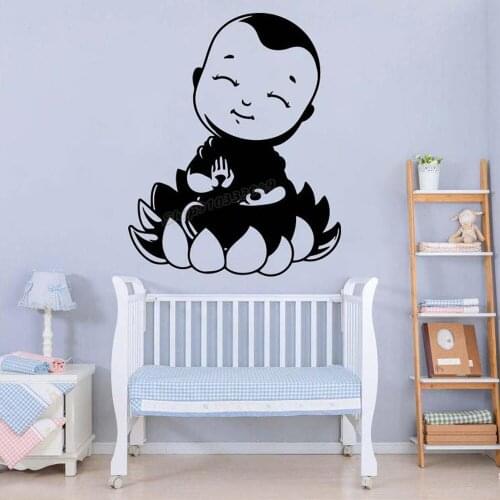 Buddha Yoga Meditation Wall decal Harmony Balance Namaste Chakra Deity Sage Enlightened Wall Sticker Yoga Decor Vinyl Decal B300