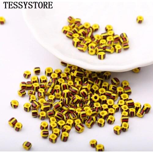 19g/230pcs 4mm Solid Color Stripe Round Hole Glass Seed Beads Crystal Beads For Jewelry Making Necklace Charms Accessories