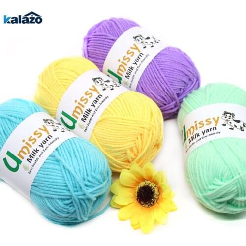 50g/pc Winter DIY Soft Milk Cotton Yarn Hand Knitting Supplies Baby Wool Knit Blanket Scarf Yarn arts sewing decor