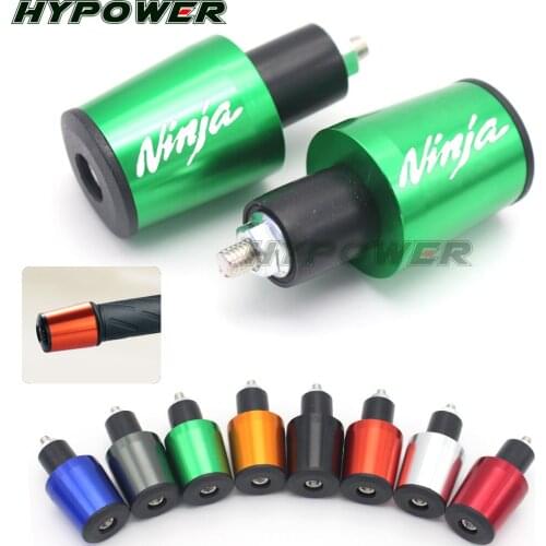 For KAWASAKI Ninja ZX6R ZX7R ZX9R ZX10R ZX12R ZX14R Motorcycle Accessories 7/8'' 22MM Handlebar Grips Handle Bar Cap End Plugs