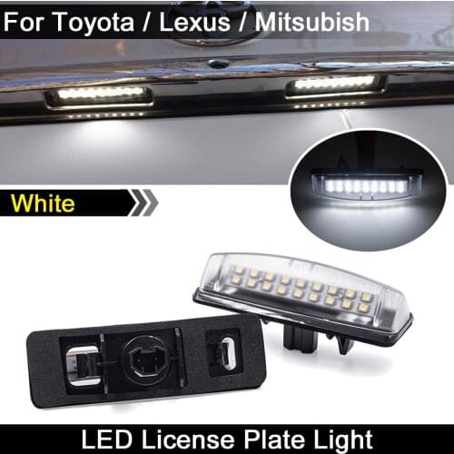 Fo Toyota Camry Avensis Echo Prius Lexus IS200 IS300 LS430 ES300 ES330 Mitsubis white LED license plate light number plate lamp