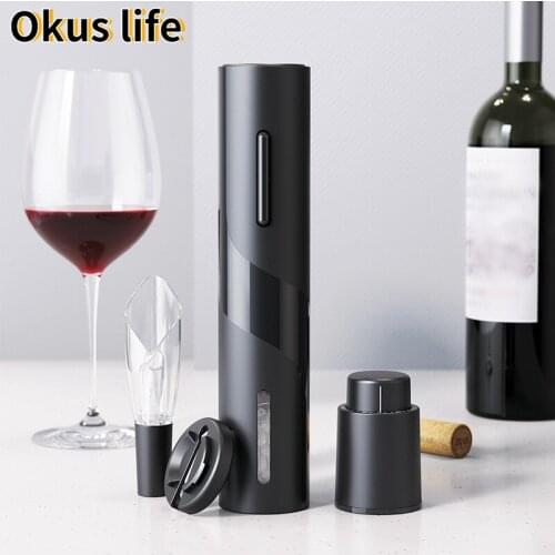 New Electric Wine Opener Charging Automatic Bottle Opener Creative Wine Opener and USB Charging Line Multi-Function