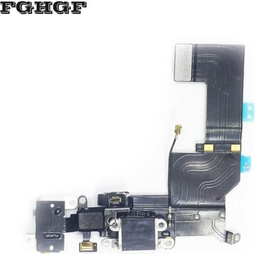 EeNjee 5PCS/Lot 5s replacement usb dock connector charging port flex cable ribbon for iphone 5s