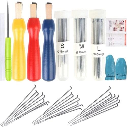 LMDZ Needle Felting Needles, 60 Pcs Felting Needles with Needle Felting Tool Holde Felting Awl Needle Supplies Tool for DIY