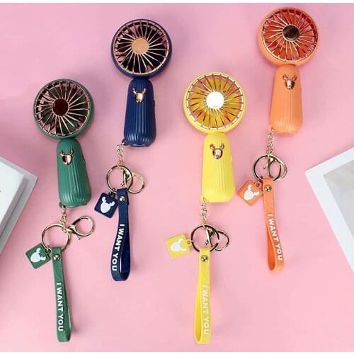 Mini Fan USB Rechargeable Portable Hand Fan Lazy Temporary Travel Shopping Cooling Air Cooler