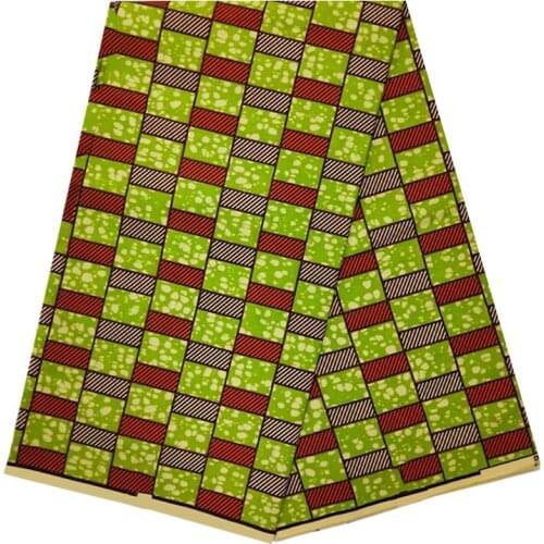 Real High Quality African Ankara Wax Printed Fabric 100%Cotton Veritable Soft Clothes Material For Sewing By The Yards NN 4-31