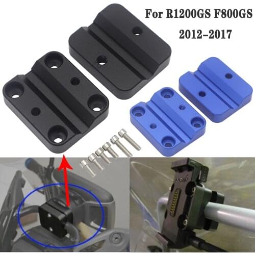 For BMW R1200GS LC ADV R1250GS S1000XR CRF1000L Motorcycle Black Phone GPS Navigation Holder Mount Bracket 12mm/16mm
