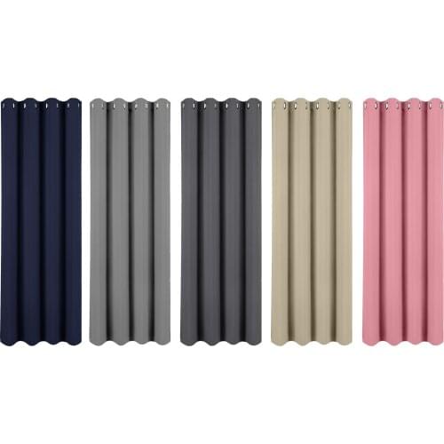 Solid Color 100% Blackout Curtains for Living Room Linen Thickening Soundproof Curtains for Bedroom Window Drapes