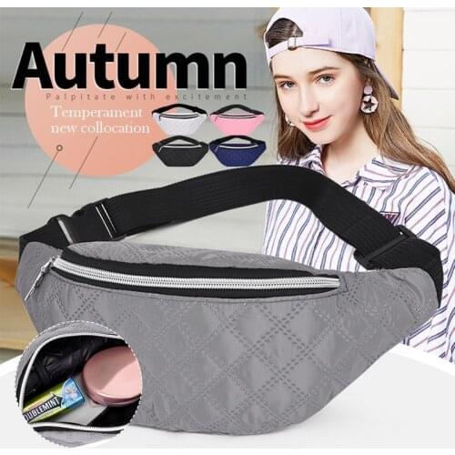 Solid Chest Crossbody Bags For Women Simple Fashion Sport Shoulder Belt Messenger Bag Pack Female Handbags Waist Bags Hip Purse