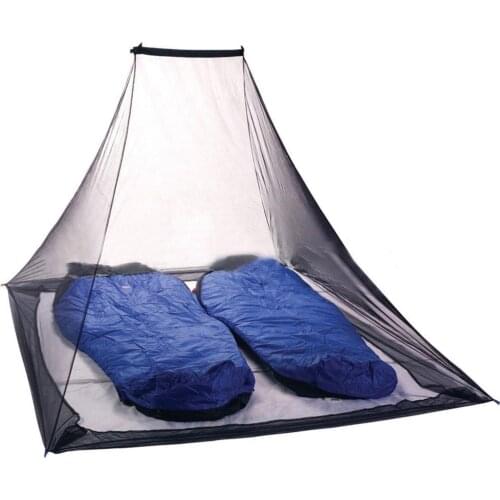 Portable Outdoor Mosquito Net Travel Tent Camping Mosquito Net Hiking Tent Pyramid Mosquito Net - Black - Dropship