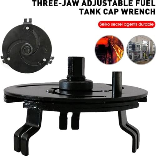 3 Jaws Adjustable Fuel Tank Lid Wrench Fuel Gauge Sender Collars Oil Cover Pump Cap Spanner Lock Ring Removable Device Tool