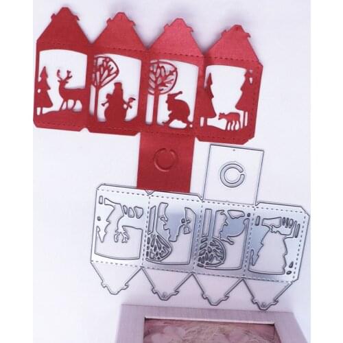 Christmas Decor Metal Cutting Dies Scrapbooking Embossing Folders for Greeting Card Making Decorative Paper Craft DIY Stencil