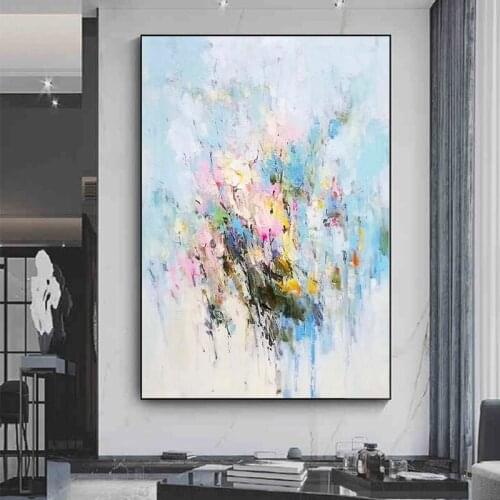 Hand Painted Canvas Oil Paintings Modern Wedding Decor Knife Flower Wall Art Pictures Home Decoration For Living Room On Canvas