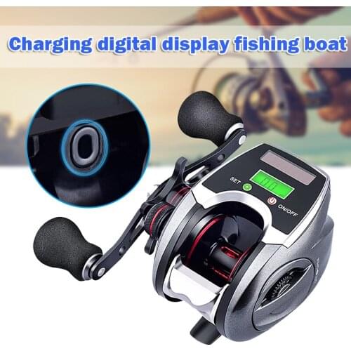 Fishing Reel Left / Right Hand Low Profile Line Counter Fishing Tackle Gear with Digital Display BHD2