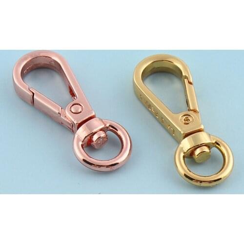 Rose gold Swivel Clasp 10pcs 35*12mm gold Lanyard clasp Metal Lobster Clasp key chains Snap Hook Purse clasp