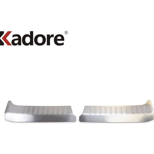 Inner Rear Trunk Bumper Cover Trim For Nissan Note 2020 2021 2022 Stainless Steel Tailgate Door Sill Plate Car Accessories 2pcs