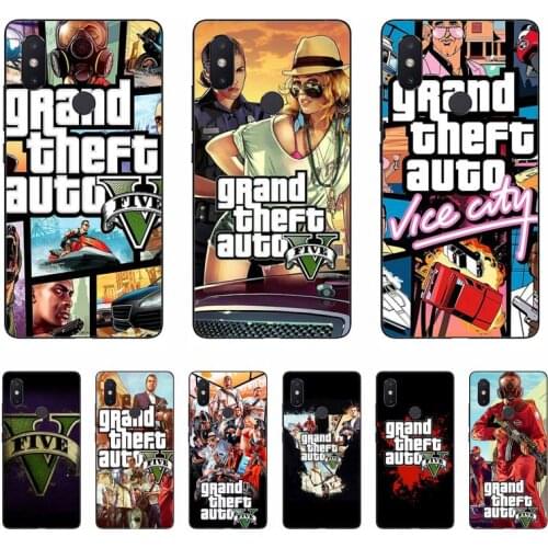 YNDFCNB rockstar gta 5 Grand Theft Custom Soft Phone Case For Xiaomi mi5 6 5X 6X Mi9 9SE mi8lite Mi10 Mi10Pro Pocophone F1