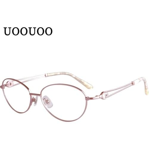 Women’s glasses pure titanium galsses frame women prescription blue light computer glasses progressive anti-fatigue myopia CR39