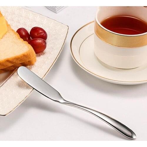 1pc Stainless Steel Butter Scraper Knife Utensil Cutlery Cheese Dessert Jam Spreader Spatula Breakfast Bread Tool