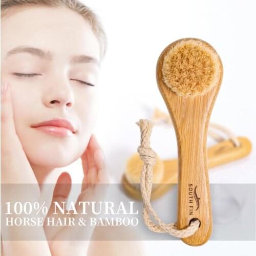 1PCS Face Cleansing Brush Soft Facial Pore Cleanser Face Massage Brush Scrubber Bamboo Exfoliating Blackhead Skin Deep Clean