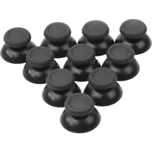 10 Pieces x PS4 mushroom head shape joysticks cap Joysticks Hats Caps Baton Buttons Thumbs Controllers Caps Black for PS4