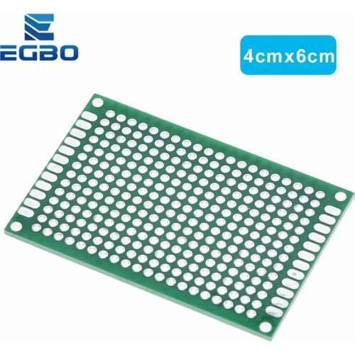 5PCS EGBO FR-4 Glass Fiber Double Side Prototype PCB 4*6 Breadboard Bread Board Tinned Universal Plate