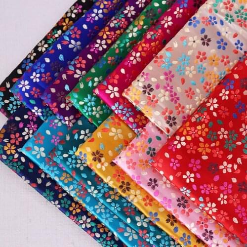 Satin fabric cloth material fabric for sewing dress DIY handwork brocade fabric