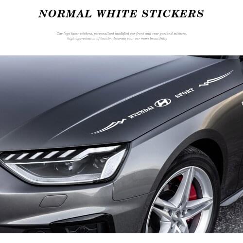 Car Laser Stickers Reflectiv Letters Creative Decal Vinyl Reflective Strip Decoration For Hyundai i20 i30 ix35 Solaris Elantra