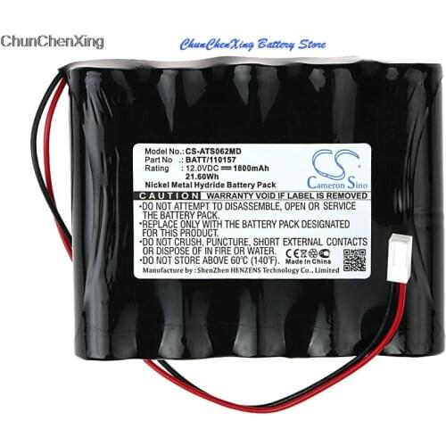 Cameron Sino 1800mAh Battery 120157, BATT/110157 for Atmos Atmoport PA-A1062, Pump Atmolit N, Pump Atmolit N64