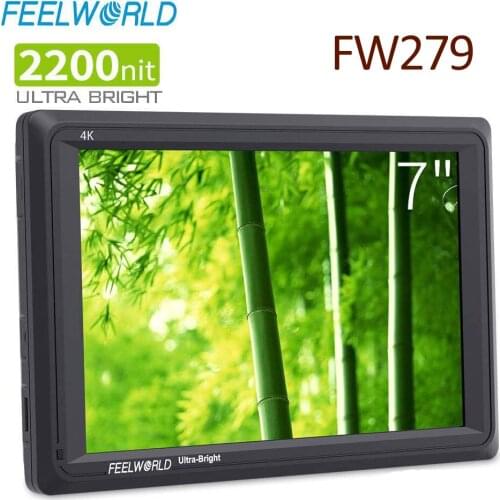 Feelworld FW279 7 Inch 2200nit 4K HDMI Input Output 1920X1200 IPS Panel Daylight Viewable Camera Field Monitor