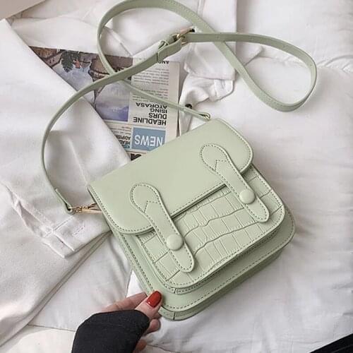 Square Tote Bag 2021 Summer New High-quality PU Leather Womens Designer Handbag Luxury Brand Shoulder Messenger Bag