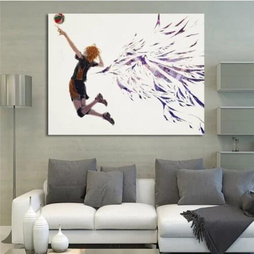 Wall Art Modular Pictures Nordic Style Printed Haikyuu Animation Film And Television Poster Canvas Painting Kids Room Home Decor