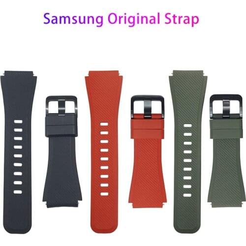 Original Samsung Gear S3 Strap S3 Classic Active Silicone Band Forntier Galaxy Watch 46mm Sports Wrist Strap 22mm