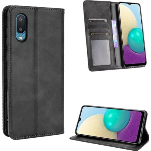 For Samsung Galaxy A02 Luxury Flip PU Leather Wallet Magnetic Adsorption Case For Samsung M02 A02 A 02 M 02 SamsungA02 Phone Bag