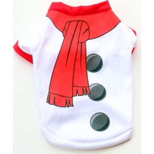 Snowman Christmas Dog Clothes For Dogs Coats Winter Chihuahua Clothes Warm Pet Cat Coat Clothing Christmas Costume Pet Clothes