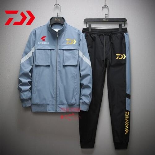 Daiwa Fishing Jacket Men Breathable Fishing Clothes Outdoor Coat Fishing Sports Hiking Shirt Fishing Pants Fishing Jacket Suit
