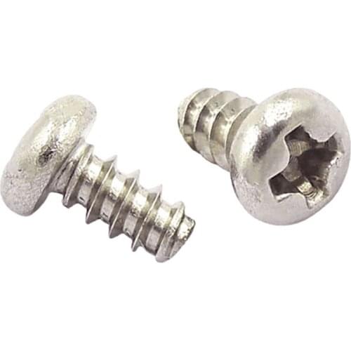 Wkooa 1000 Pcs Flat end Self Tapping Screws Steel Nickel Plating Pan Head Phillips Drive