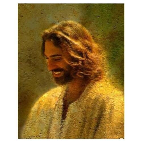Golden Jesus Christ Canvas Oil Painting for Home Wall Art Decoration,Canvas Pictures for Wall to Print Drop shipping