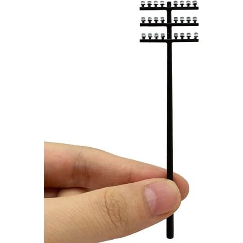 1:87 power line pole,OO/HO scale utility pole,model railroad layout, model trains, model rail ways