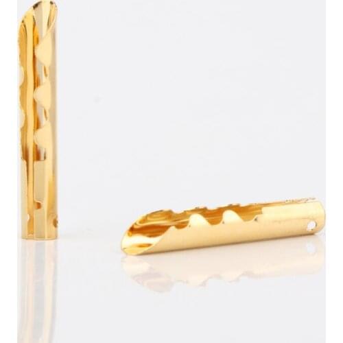 12pcs/Lot Gold Copper Audio BFA Z-Type 4mm Banana Plug Speaker Cable Connector