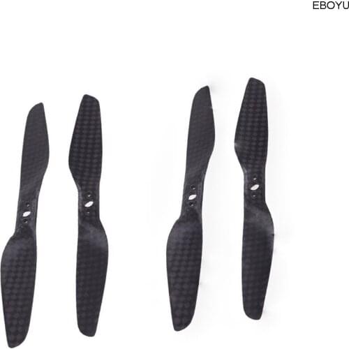 2 Pairs * EBOYU 5055 5*5.5 High-end Carbon Fiber Prop Propeller CW/CCW For 250 RC Quadcopter Propeller Part