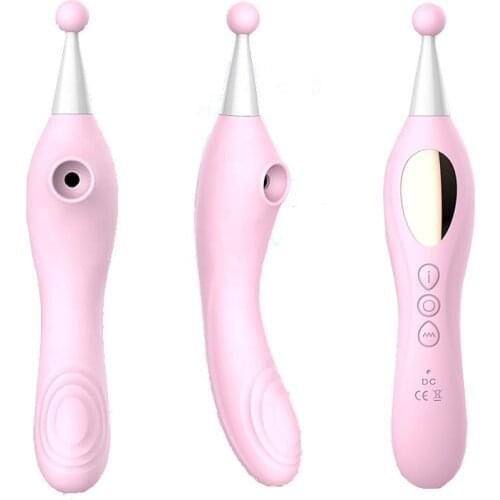 2021 Good Quality Medical Silicone Slim Strong Vibration Sucking Vibrators For Women