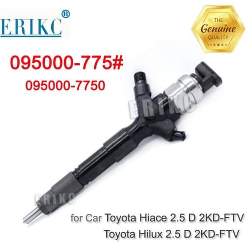 23670-30300 2367030300 Diesel Fuel Injector 095000-7750 Fuel Pump Truck Parts Inyector 0950007750 for Toyota Hilux 2.5 D 2KD-FTV