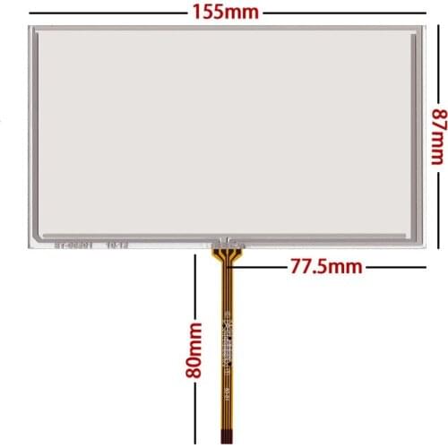 6.2 inch Touch Screen HSD062IDW1 155*87 Car DVD Navigation Handwriting External Screen